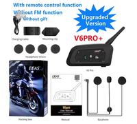 EJEAS V6 PRO+/PLUS Casco Moto Bluetooth Walkie Talkie 6 Rider Distanza 800 Metri