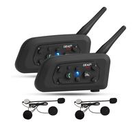 EJEAS V6pro Interfono Moto Bluetooth Coppia 1200 m Interfono in Tempo Reale Auri