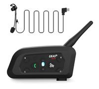 EJEAS Vnetphone Interfono Bluetooth per arbitro di calcio professionale, Interphone BT wireless V6C Full Duplex 1200M con altoparlante Hi-Fi per arbitri di calcio e pallamano