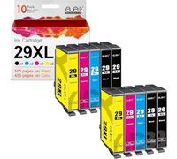 ejet 29 XL Compatibili per Cartucce Epson 29 29 XL per Epson Expression Home XP-342 XP-245 XP-442 XP-235 XP-335 XP-432 XP-435 XP-332 XP-345 XP-247 XP-445(4 Nero,2 Ciano,2 Magenta,2 Giallo,10-Pack)