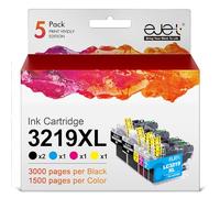 ejet LC3219XL Compatibili Cartucce d'inchiostro Sostituzione per Brother LC3219XL LC3217 per MFC-J5330DW MFC-J5730DW MFC-J6530DW MFC-J5335DW MFC-J6930DW MFC-6935DW (Nero Ciano Magenta Giallo, 5-Pack)