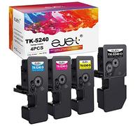 ejet Compatibili Cartucce di Toner Sostituzione per Kyocera TK5240 TK-5240 per ECOSYS M5526cdw M5526cdn P5026cdw P5026cdn (Nero Ciano Magenta Giallo, 4-Pack)