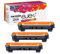 ejet TN1050 Compatibili per Brother TN1050 TN-1050 Cartucce di Toner Sostituzione per DCP-1612W HL-1212W HL-1110 MFC-1910W DCP-1510 HL-1210W DCP-1610W HL-1112 MFC-1810 DCP-1512 (Nero, 3-Pack)
