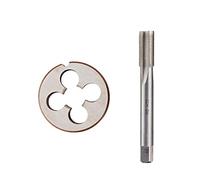 EJGMCNSGB Macchina per la Lavorazione dei Metalli con Matrice Rotonda, Set di Maschi e filiere trapezoidali, Set di Maschi e filiere destri, Utensili manuali, 2 Pezzi M14x1,5