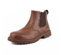 EJIMUQO 2024 Stivali Neri Pelle Tacco 37 Stivaletto Uomo Elegante 5 Cm Stivaletti Anfibi Militari Alti Con Gambale Largo