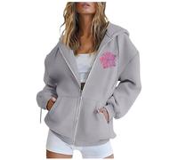 EJIMUQO Regali di Natale Felpa Donna Lunga Invernale Giacca Blazer Donna Tuta Elegante Donna Cerimonia Curvy Felpa Rosa Bambina 8 Anni Felpa Lunga Donna con Zip Tuta Intera Donna per Yoga
