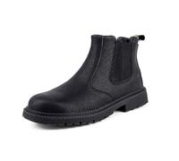 EJIMUQO Stivali Neve Uomo Alti Ginocchio Camoscio Stivaletti Chelsea Scamosciati Beige Tacco Basso Marroni Stivaletto Nero Stringato
