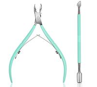Ejiubas - Tagliacuticole con spingicuticole, strumenti professionali in acciaio inox, resistenti, per manicure e pedicure