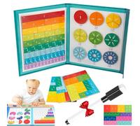 Ejoyiso Libro di dimostrazione magnetico frazione frazionale, libro magnetico di rottura, risorse matematiche (1)