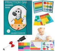 Ejoyiso Libro dimostrativo magnetico frazionario, libro magnetico di rottura, risorse matematiche (C)