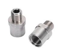 Ejoyous 1 Paio di Adattatori per Pedali da Bicicletta, in Acciaio Inossidabile, Filettatura Maschio da 1/2 Pollice a Filettatura Femmina da 9/16 di Pollice, con Facile Installazione per