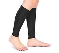Ejoyous 1 Paio di Fasce per Polpaccio, Calze a Compressione per Polpaccio, Donna, Uomo, a Compressione Calf Sleeves Compression Race And Recover Calze a Compressione Senza Piedi (XL)