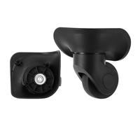 Ejoyous 1 Paio di Ruote per Valigie da 10.8 x 10.3 cm, rRuote per la Sostituzione dei Bagagli Valigia con Rotazione a 360 ° in Plastica per Carrello Porta Valigie, Nero