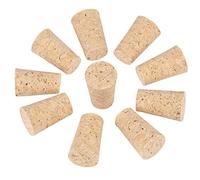 Ejoyous 10 tappi in cartone per bricolage, tappi per bottiglie di vino e birra, conico, legno, beige, 22 × 17 × 35 mm e 20 × 15 × 35 mm