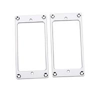 Ejoyous 2 Pezzi di Anelli di Gruppo Telaio Humbucker in Metallo per Chitarre Elettriche Che Costruiscono in Metallo Stabile per gli Accessori per Chitarra Fai -da -te (SILVER)
