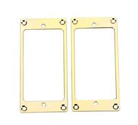 Ejoyous 2 Pezzi di Anelli di Gruppo Telaio Humbucker in Metallo per Chitarre Elettriche Che Costruiscono in Metallo Stabile per gli Accessori per Chitarra Fai -da -te (GOLD)
