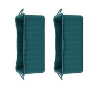 Ejoyous 2 Vaschette Raccogligrasso in Silicone per Rivestimento della Tazza Raccogligrasso per Piastre, 9,0 X 3,5 X 2,8 Pollici, Riutilizzabili, Lavabili in Lavastoviglie, da 40 a 428 F per (Green)