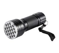 Ejoyous 21 LED Torce UV, Lampada a Torcia UV Con Luce Viola e Guscio Nero, Torcia a LED Per Banconote, Carte Di Credito, Valuta Autentica, Nero 395 nm