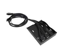 Ejoyous 3.5in Floppy Bay Front Panel USB Adapter, 20Gbps Type-C | Staffa per PC Iron Shell, doppie porte USB-A e Type-C, trasferimento da 5 Gbps a 10 Gbps, cavo da 0,5 m, per Win 7 8 10 11