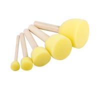 Ejoyous 5 Ampie Applicazione Rotonda Set di Pennelli Spongetti in Schiuma, Ideale per Artisti, Artigianato per Utensili da Pittura per Bambini con Materiali Premium Presa di Pittura Facile (HM-22)