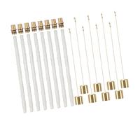 Ejoyous 8 Set Kit di Torcia di Vino Kit Fai da Te Torcia Fatta in Casa Illuminazione per per Esterni per Portico da Giardino con Porti di Stoppino in Ottone Stirini di Ricambio Tappi di Rame di Rame