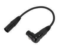 Ejoyous Adattatore Cavo di Estensione del Microfono XLR, Connettore da Maschio a Femmina a 90 ° per Chitarre Elettriche, Miscelatori, Altoparlanti, PVC (1 m / 3,3 piedi)