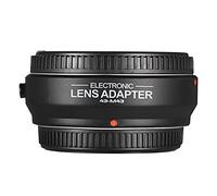 Ejoyous Adattatore per Montaggio delle Lenti, Adattatore per Focus a Fuoco Automatico da 4/3 a M4/3 Adattatore per la Telecamera per Fotocamere Oly MPUS, Contatti Elettronici in Metallo