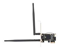 Ejoyous Adattatore per Scheda di Rete Wireless PCIE 1X a NGFF E Key con Doppia Antenna da 5dBi E Supporto USB a 4 Pin Funzione Bluetooth per Aggiornamento di Rete Desktop Laptop
