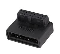 Ejoyous Adattatore USB 3.0 a 90°, Scheda di Circuito Multistrato Ruota di 90° Scheda Adattatore di Alimentazione Installazione Semplice per Uso Domestico per Computer (Modanatura integrata PH19B)