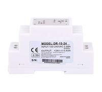 Ejoyous Alimentatore per Guida DIN, Alimentatore Switching Compatto da 15 W per Apparecchiature di Controllo Industriale, Regolazione PWM 24 V 0,63 A