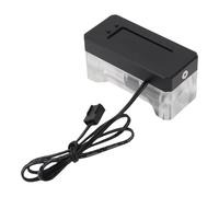 Ejoyous Allarme Flussometro Raffreddamento Acqua Indicatore Flusso Refrigerante Digitale Acrilico in Lega di Alluminio Allarme da 12 a 24 V con Display RPM Flusso Temperatura per Sistemi di
