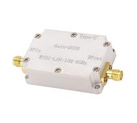 Ejoyous Amplificatore Ad Alta planarità Amplificatore a Basso Rumore in Lega di Alluminio da 10M a 6GHz 20dB Guadagno SMA Femmina DC 5V per Radio FM Ricevitore GPS di Ricezione SDR