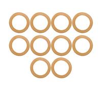 Ejoyous Anello di Pistone in Gomma, 10pcs Anello di Pistone per Pompa Ad Aria Alta Isolamento Resistenza All'Usura in Gomma per Cilindro per Compressori D'Aria Silenziosi S