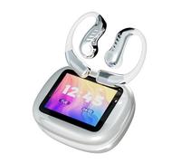Ejoyous Auricolari per Traduzione AI Bluetooth 5.4 Cuffie Wireless con Gancio per l'orecchio con Custodia Touch Screen 130 più Lingue Modalità Musica di Gioco a Bassa Latenza per Viaggi, Lavoro,