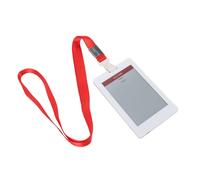 Ejoyous Badge Elettronico per Dipendenti ABS E Paper Smart Badge 4 Pollici Bluetooth NFC Display Batteria da 500 MAh Codice a Barre QR per Studenti del Personale Aziendale