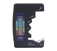 Ejoyous Batterietester Digitale, Tester per Batterie a Bottone 1.5V 9V, Tester per Batterie Misuratore di Batterie Preciso per Batterie AA AAA 6F22 e Accumulatori (BLACK)