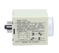 Ejoyous BERM Relè Temporizzato AC220V Ritardo Timer Accensione ST3PA A 8 pin Regolabile da 0,05 S A 3 Minuti Guscio Trasparente 2NO 2NC per Pannelli di Controllo Circuiti Motore e Riparazione