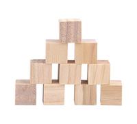 Ejoyous Blocchi di Legno Naturali, Produzione in Legno a Forma Quadra Ecologicamente Ecologicamente Ecologica 50pc Non Tossici Per Decorazioni della Tua casa. Per le Decorazioni di Tessuti Per i (20