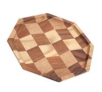 Ejoyous Bordi e Angoli Lisci, Struttura in Legno Fine, Design Multifunzionale per Alimenti Vassoio, Vassoio per Porzione Decorativo con Bordi Rialzati, a Base di Legno di Cibo, Decorazione Squisita