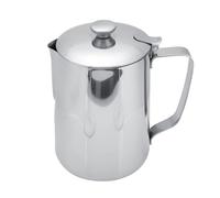 Ejoyous Bricco per Latte con Coperchio, Bricco per Latte, Bricco per Schiuma di Latte in Acciaio Inox, Bricco per caffè, Bricco per caffè, Bricco per Crema, Teiera, tè al Latte,