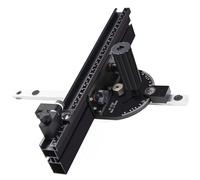 Ejoyous Calibro per Troncatrice da Tavolo Compatto, Alluminio con Guida da 360 Mm, Fermi Ad Angolo Positivo, Ideale per i Professionisti della Lavorazione del Legno