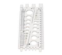 Ejoyous Calibro per Viti (metrico e SAE), Tester per Filettature per Dadi e Viti, Misuratore per Bulloni, Misuratore per Bulloni (WHITE)