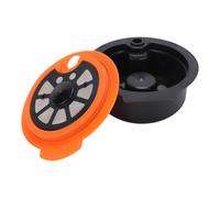 Ejoyous Capsula caffè Riutilizzabile, Cialda Filtro caffè Ricaricabile in PP con Guarnizione in Silicone, Facile da Pulire, Include Cucchiaio e Pennello, Sapore Ricco per Macchine da Compatibili per
