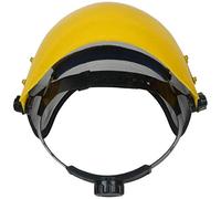 Ejoyous Casco di Sicurezza della Motosega Traspirante, Visiera in Maglia in Acciaio per Giardinieri del Paesaggio, Ammortizzante, ABS + Iron Art, 28 * 30 Cm, Regolabile, Protezione a Faccia Piena,