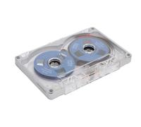 Ejoyous Cassette Vergini, Roll to Roll, Cassetta Audio Vuota, 55 Minuti, Telaio in Lega di Alluminio, Compatta, per Gruppi di Registrazione Musicale (Piastra blu con cornice in argento)