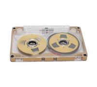 Ejoyous Cassette Vergini, Roll to Roll, Cassetta Audio Vuota, 55 Minuti, Telaio in Lega di Alluminio, Compatta, per Gruppi di Registrazione Musicale (Piastra in oro con cornice dorata)