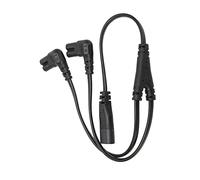 Ejoyous Cavo di Alimentazione IEC320 C8 a Doppio C7, Cavo di Prolunga Sdoppiatore a Y con 1 Ingresso e 2 Uscite per Lampada da Scrivania LCD