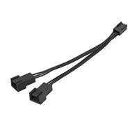 Ejoyous Cavo di Prolunga 3 Pin da 1 a 2 Cavo Sdoppiatore in PVC 14 Cm Adattatore per Ventola in Rame Stagnato 26 AWG per Configurazione di Raffreddamento del Telaio della CPU Plug and Play per