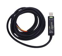 Ejoyous Cavo USB a 232 Cavo USB a 485 con Chip FT232RNL, Convertitore Porta Seriale ABS, 2 M con Commutazione a Levetta, Protezione Fusibile ESD TVS, Indicatori LED per OS X