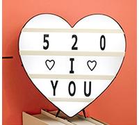 Ejoyous Cinema Light Box Lede Letter Light Box, USB Power Control, Ambience Romantico e Festivo, Facile Controllo del Potere per Feste, Decorazioni per la Camera da Letto con, Opzioni di